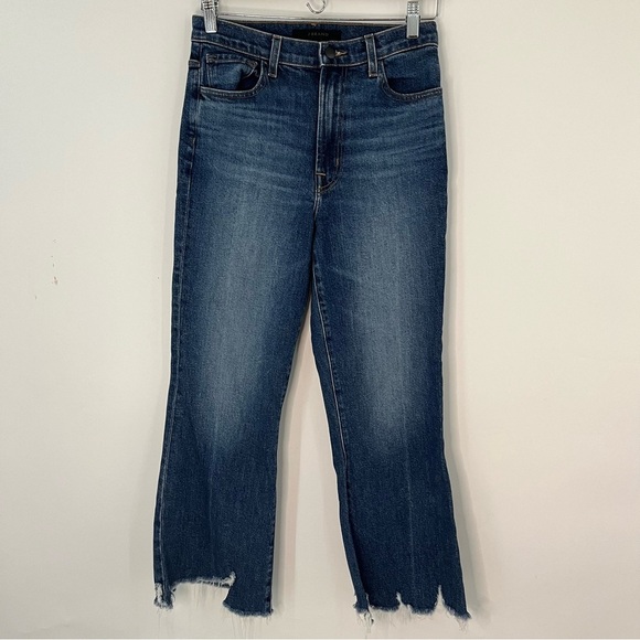 J Brand 27x26 Julia High Rise Flare Jeans destructed 0012 wonderland dark - Picture 2 of 11
